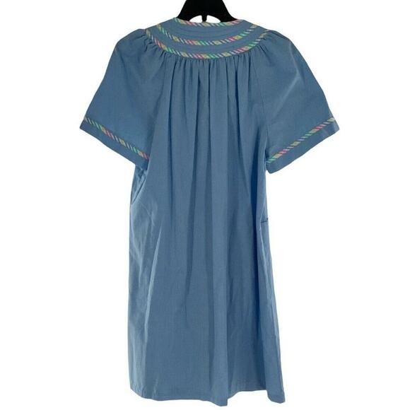 Leisure Life Vintage House Dress Womens Size 1X Short Sleeve Button Down Pockets - Picture 5 of 8